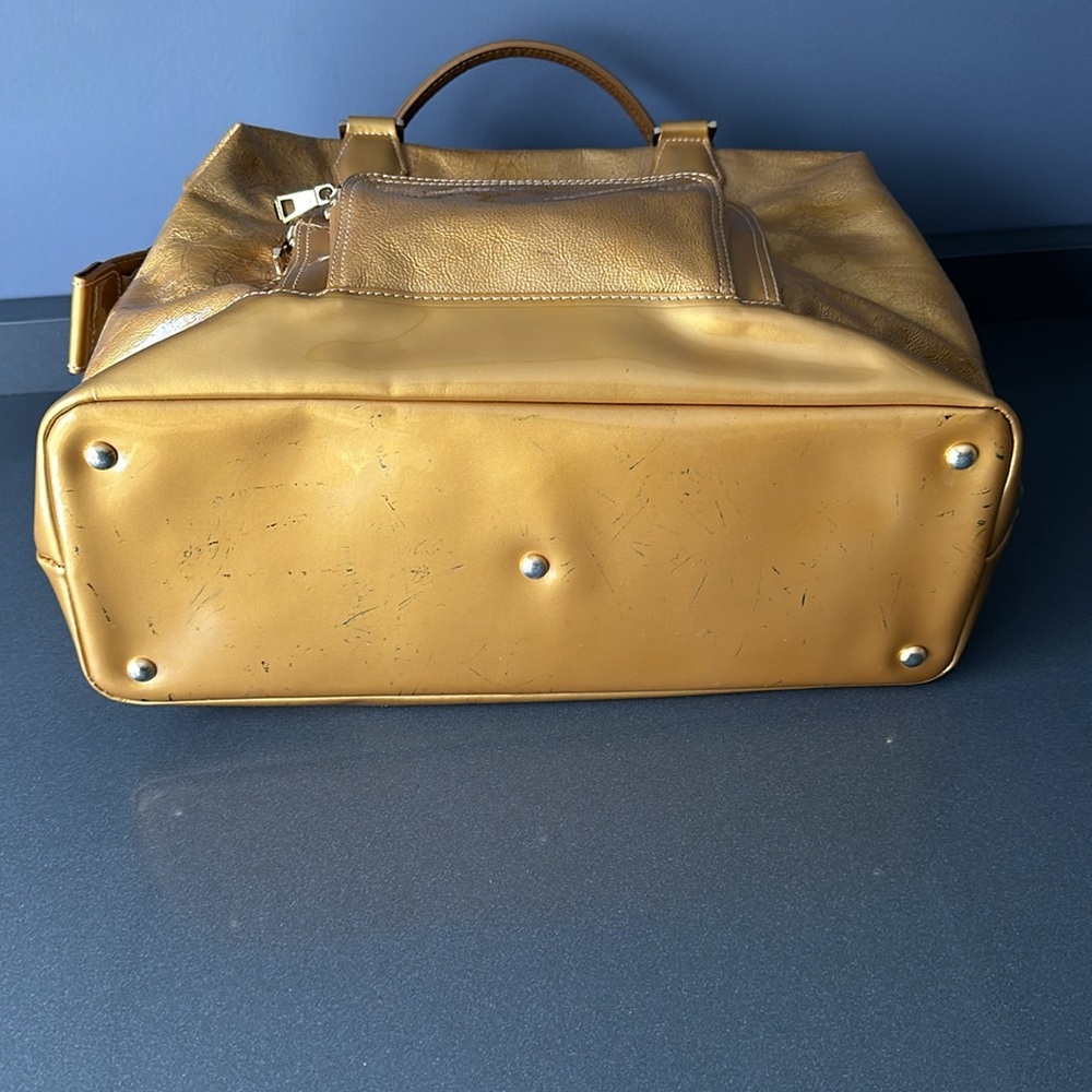 Longchamp Metallic Gold Travel Bag - Picture 4 of 12